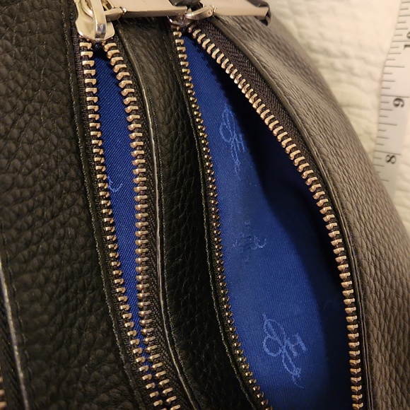 Cole Haan Black Leather Bag with Silver Accents - Picture 5 of 9